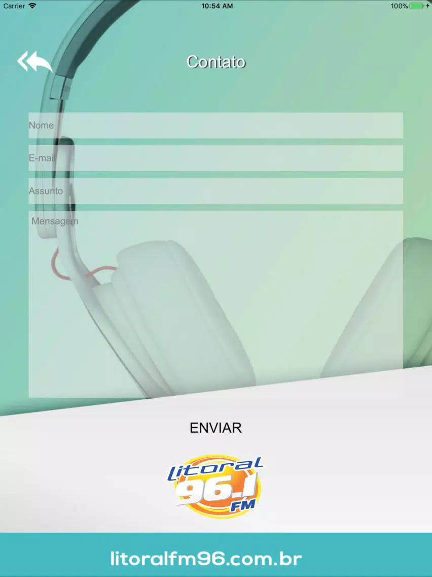 Скриншоты Rádio Litoral 96.1 FM iPad 