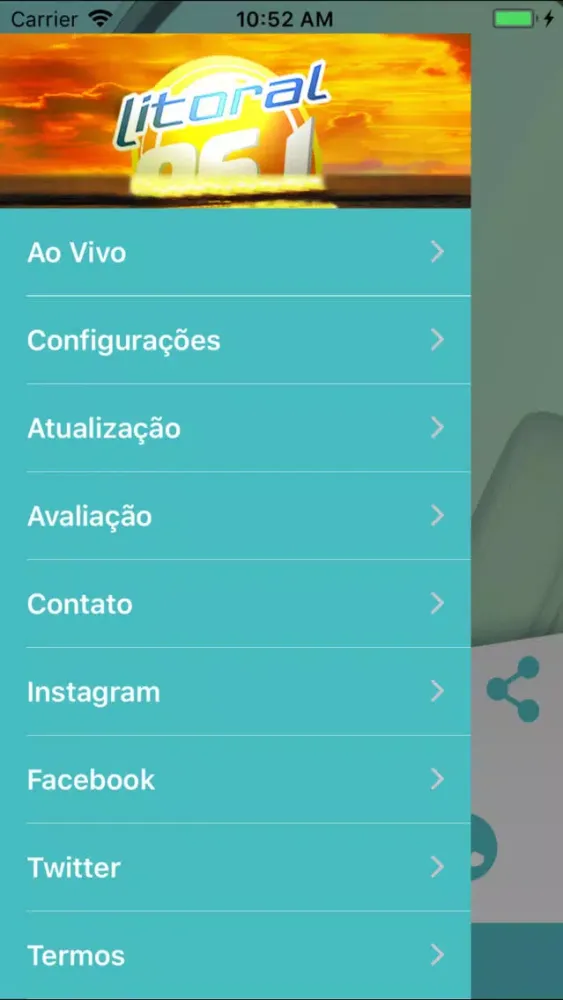 Capturas de pantalla de Rádio Litoral 96.1 FM