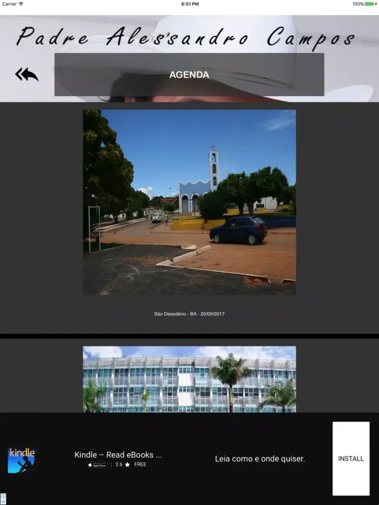 ภาพหน้าจอของ Padre Alessandro Campos iPad 