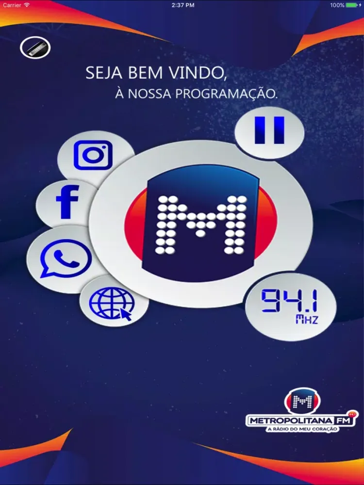 Скриншоты Metropolitana FM Caruaru iPad 