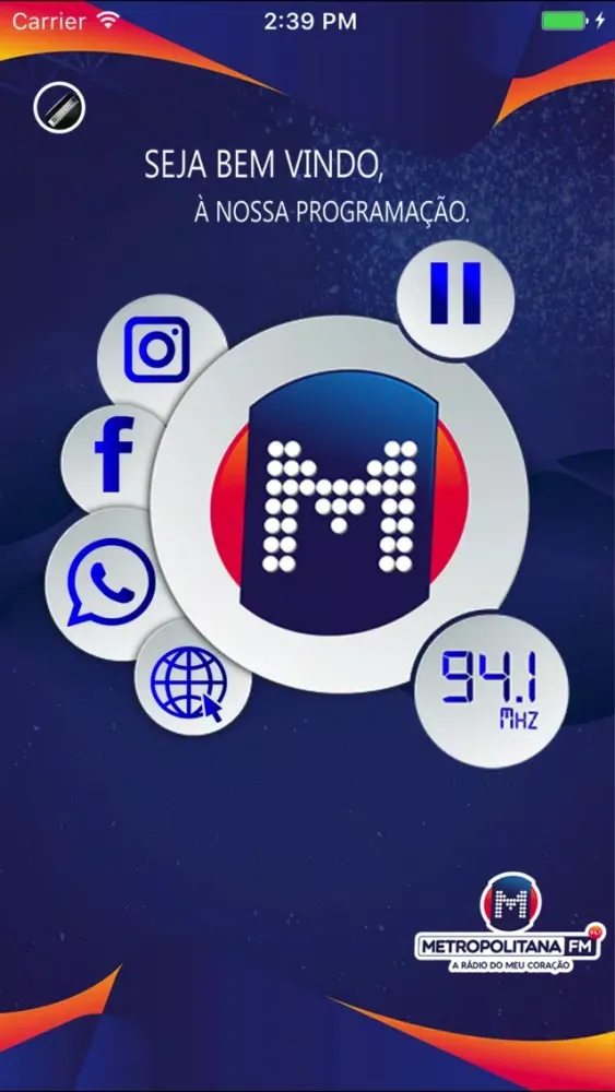 Скриншоты Metropolitana FM Caruaru