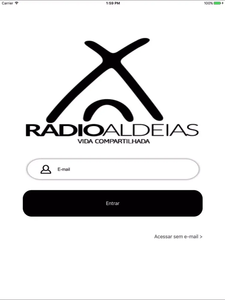 Captures d'écran de Rádio Aldeias iPad 
