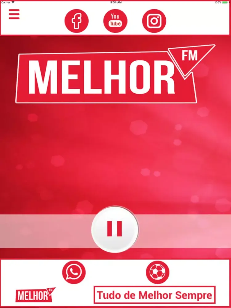 Rádio Melhor FM iPad  Ekran Görüntüleri