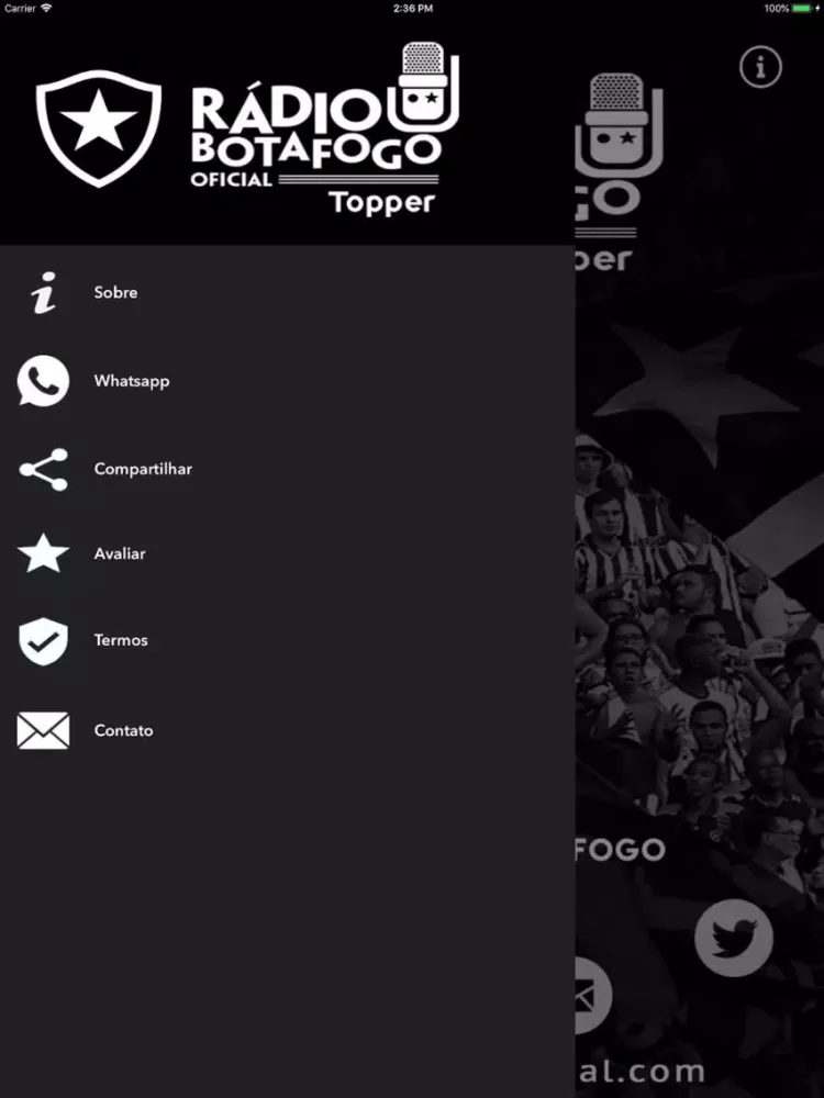 Rádio Botafogo Oficial iPad  سکرین شاٹس