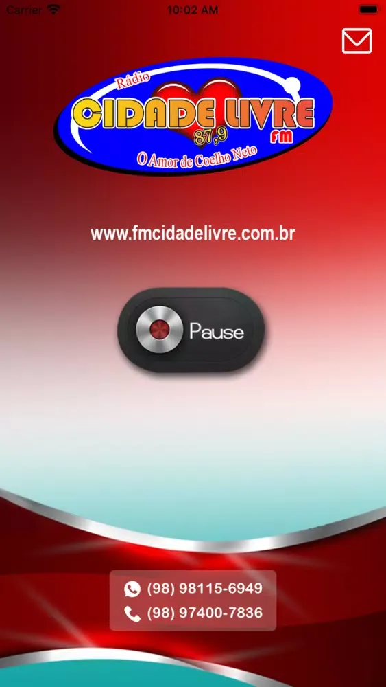 Captures d'écran de Rádio Cidade Livre 87,9 FM