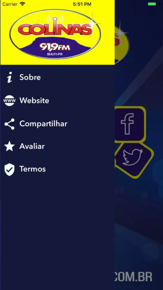 Rádio Colinas 91,9 FM Screenshots