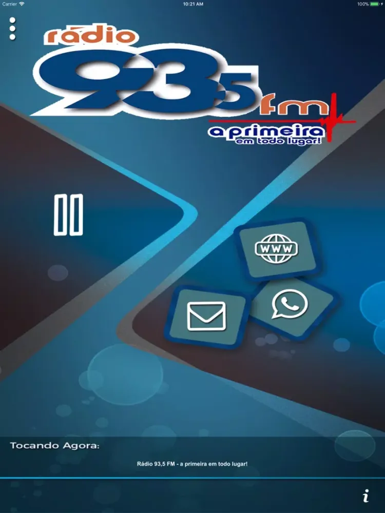 Capturas de pantalla de Rádio 93 fm Porto Feliz iPad 