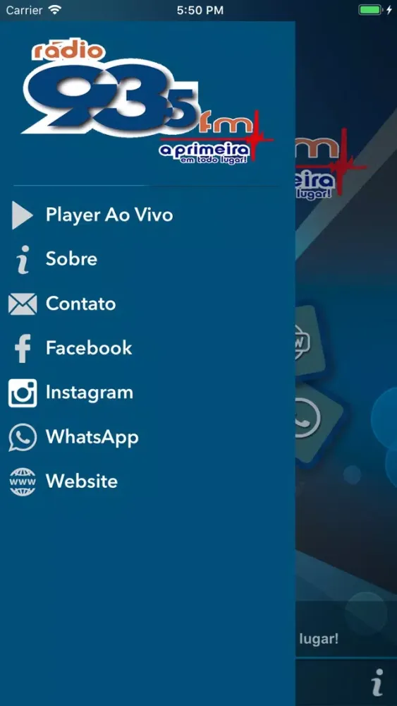 Capturas de pantalla de Rádio 93 fm Porto Feliz