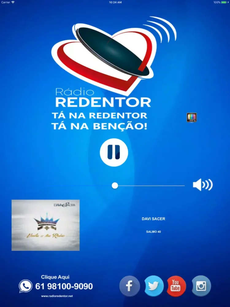 Rádio Redentor DF iPad  Screenshots