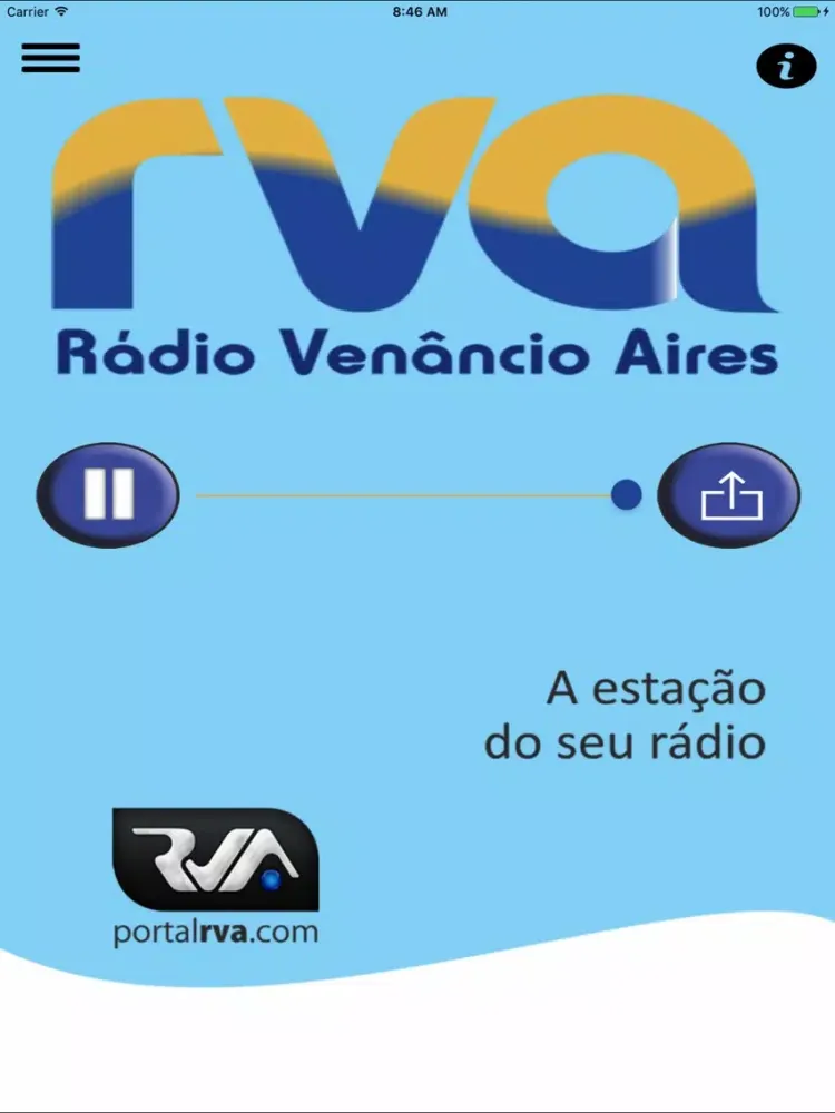 ภาพหน้าจอของ RVA 910 AM iPad 