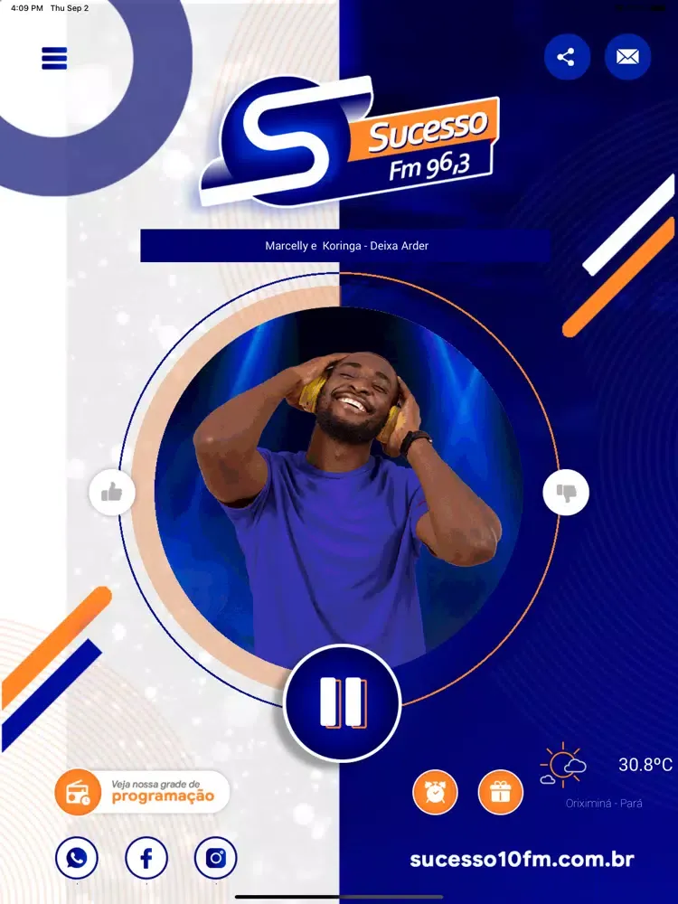Zrzuty ekranu Rádio Sucesso iPad 