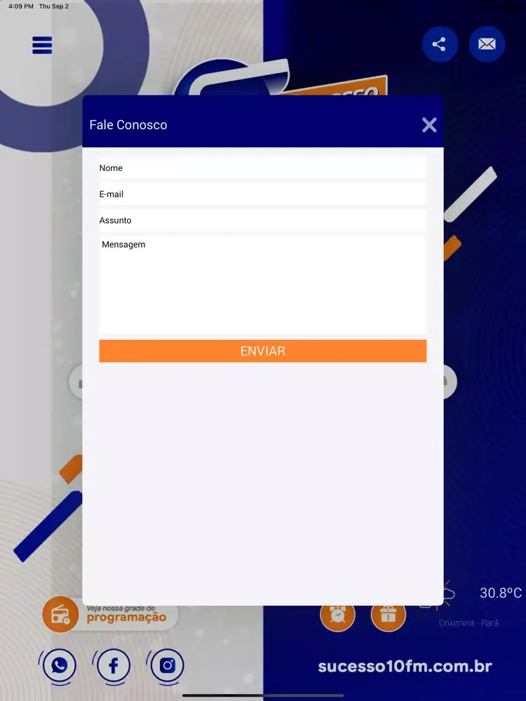 Zrzuty ekranu Rádio Sucesso iPad 