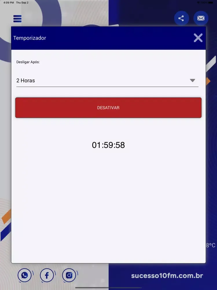 Zrzuty ekranu Rádio Sucesso iPad 