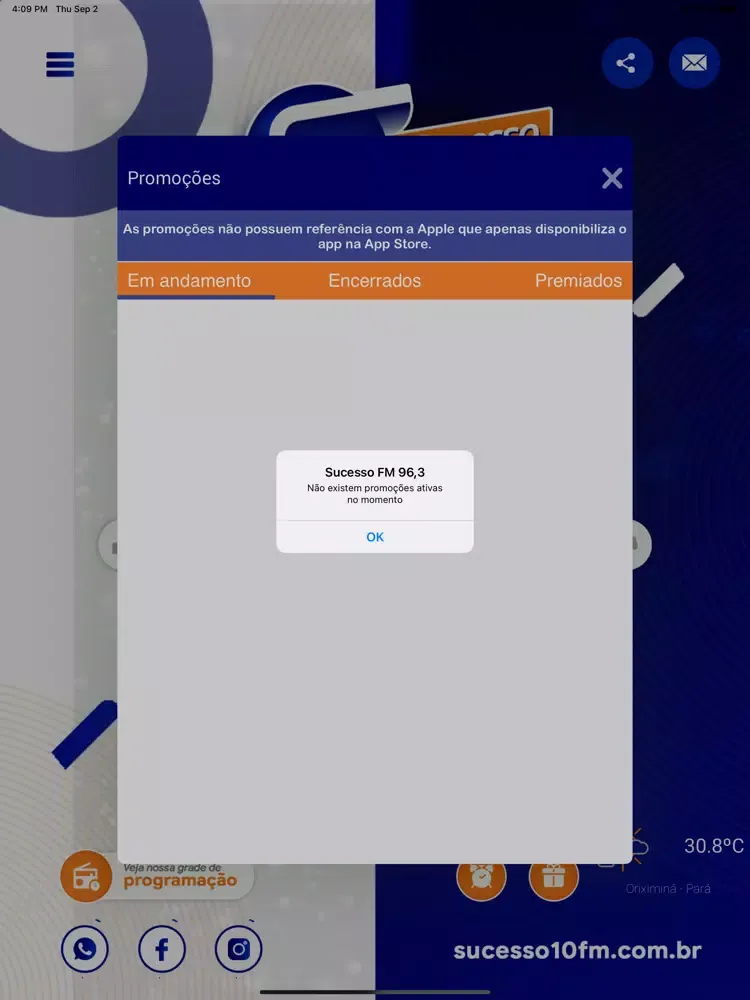 Zrzuty ekranu Rádio Sucesso iPad 