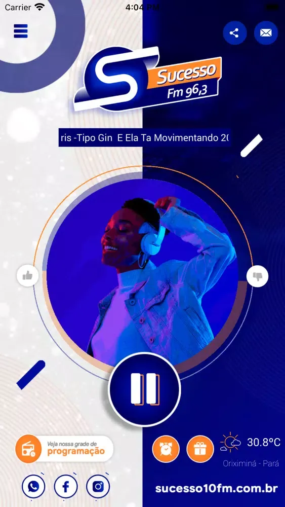 Zrzuty ekranu Rádio Sucesso