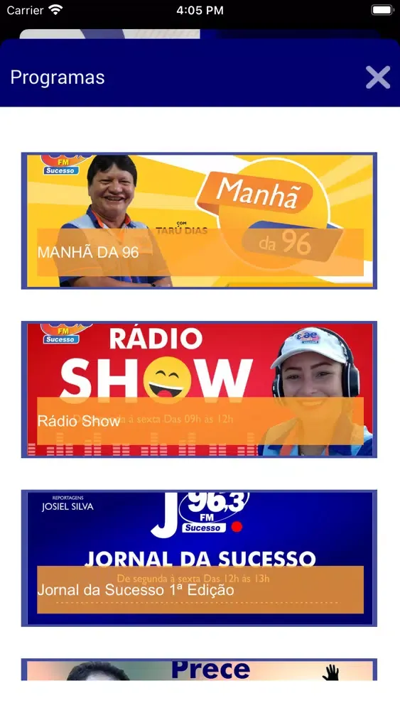 Zrzuty ekranu Rádio Sucesso