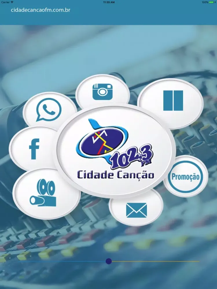 Cidade Canção FM 102,3 iPad  स्क्रीनशॉट