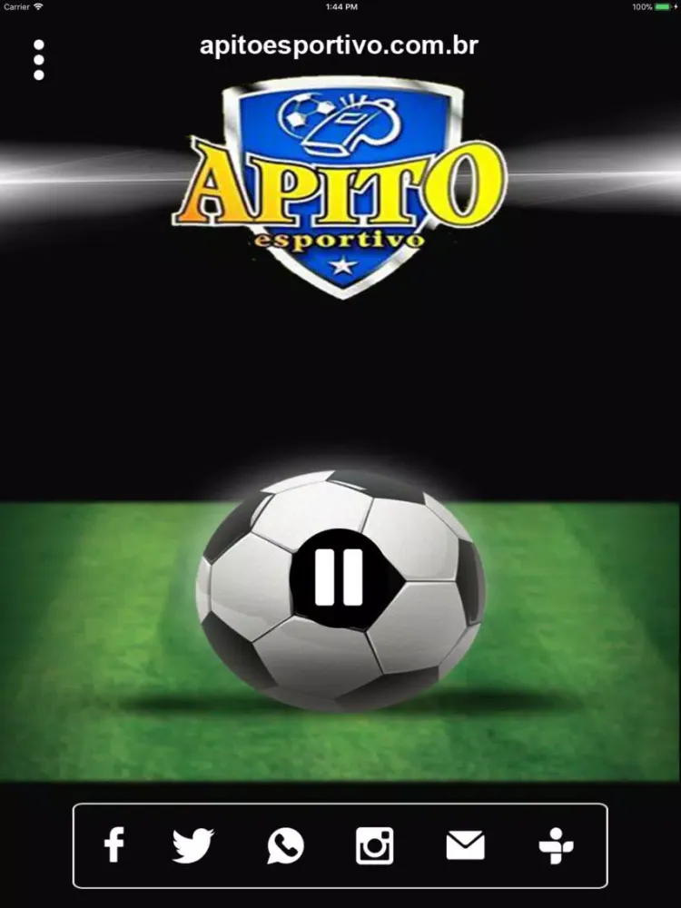 Ảnh chụp màn hình của Rádio Apito Esportivo iPad 