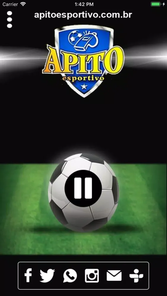 Ảnh chụp màn hình của Rádio Apito Esportivo
