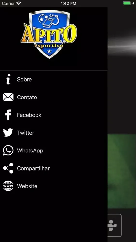 Ảnh chụp màn hình của Rádio Apito Esportivo