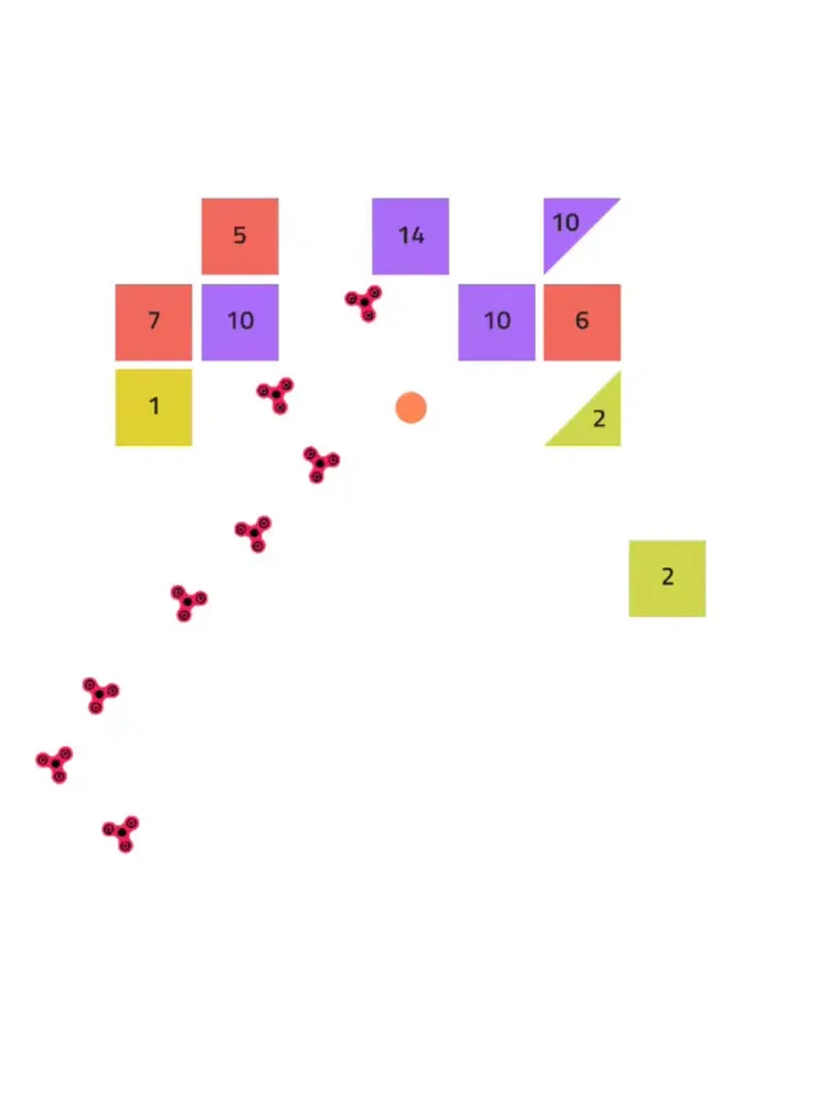 Blocks vs Spinner - Finger Spin Block Breaker iPad 应用截图