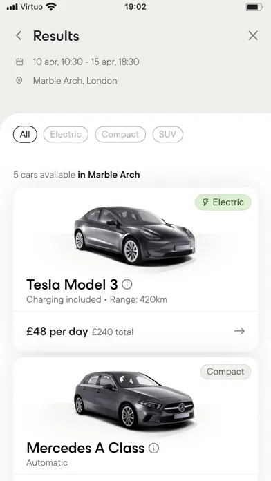Virtuo: hassle-free car rental Screenshots