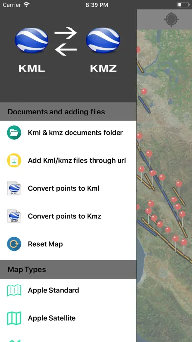 Ảnh chụp màn hình của Kml to Kmz-Kmz to Kml app