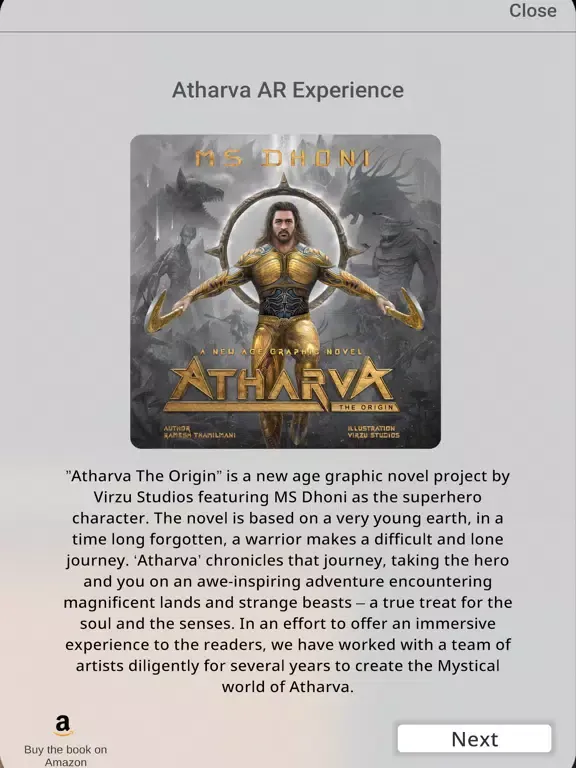 Ảnh chụp màn hình của Atharva AR iPad 