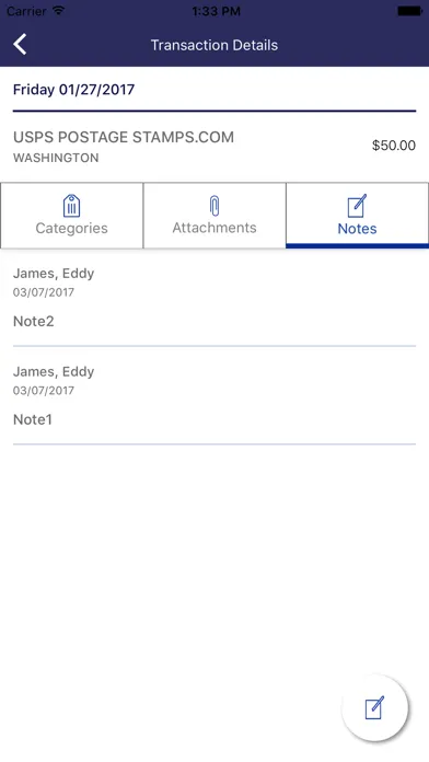 Zrzuty ekranu Spend Clarity Business