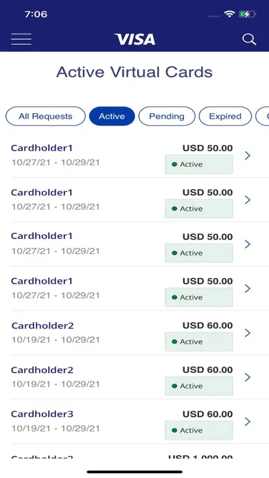 Zrzuty ekranu Spend Clarity Business