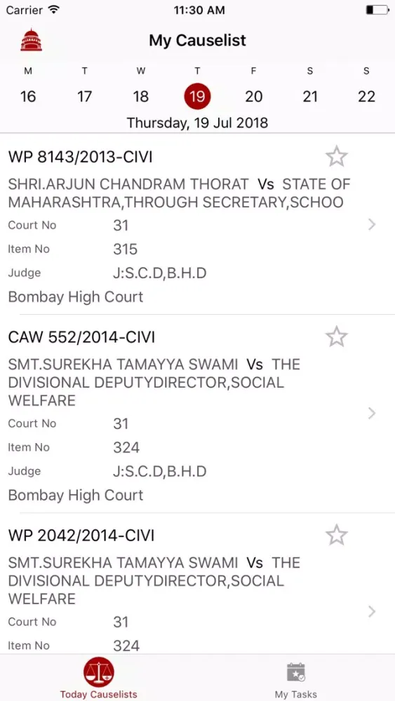 Screenshot di LegalAstra High Court