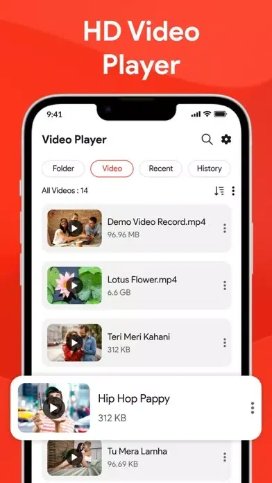 Capturas de tela do VidMate - Video Player HD