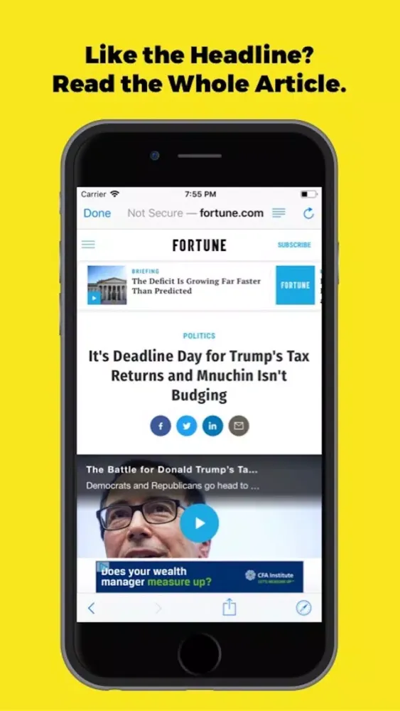 Captures d'écran de Flash News: News Fast and Easy