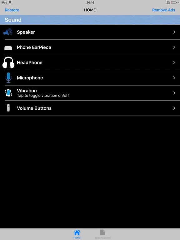 PhoneAudioTest iPad  Ekran Görüntüleri