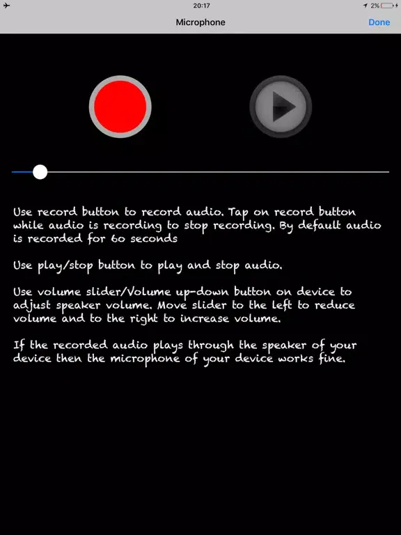 PhoneAudioTest iPad  Ekran Görüntüleri