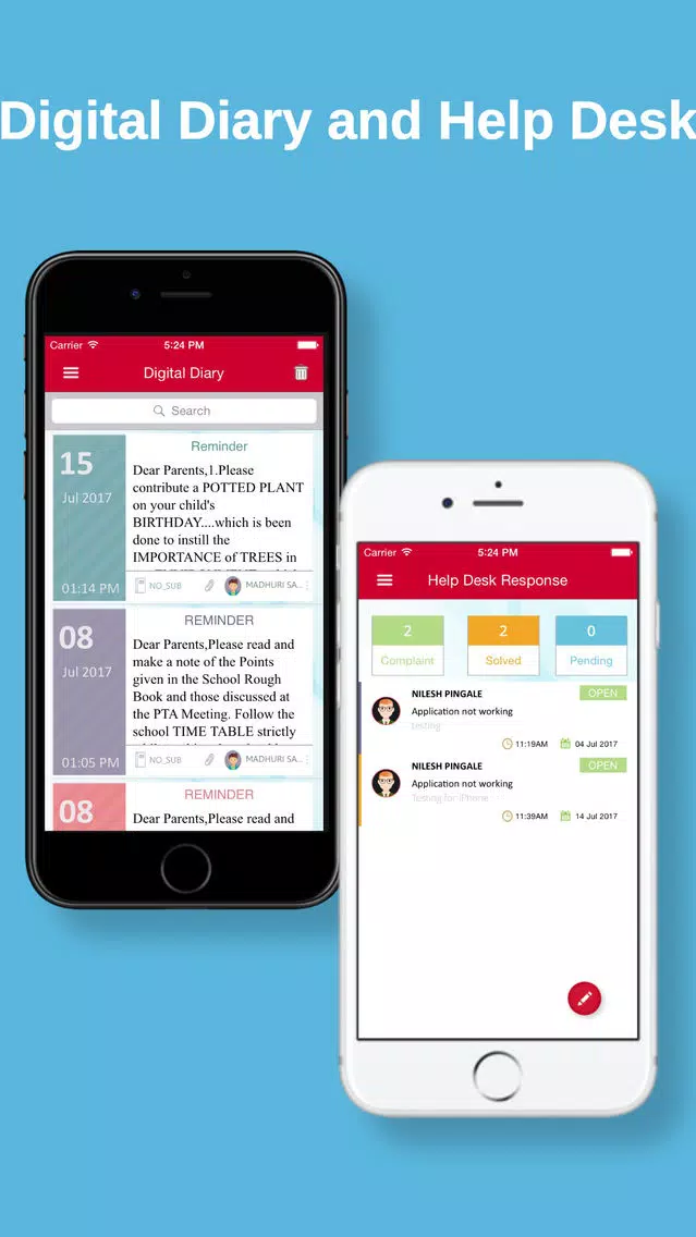 St Anne's Communication App Screenshots