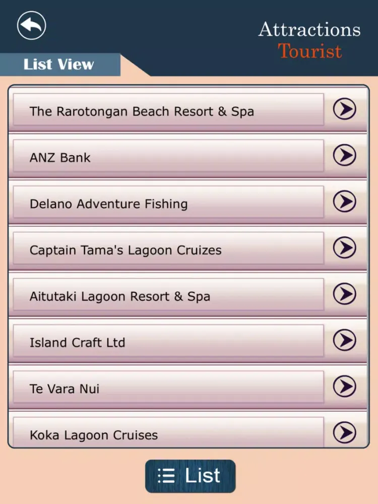 Island In Cook iPad  Screenshots
