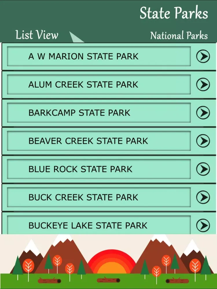 Capturas de pantalla de State Parks In Ohio iPad 