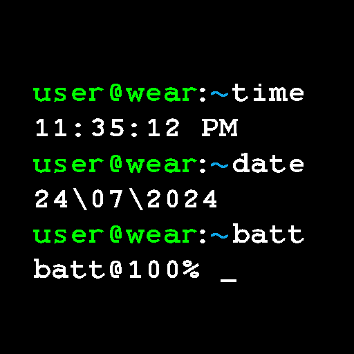 terminal command watch face terminal command watch face
