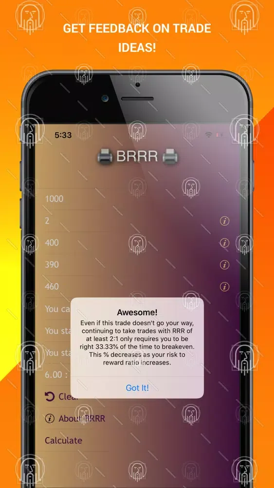 BRRR Calculator Screenshots