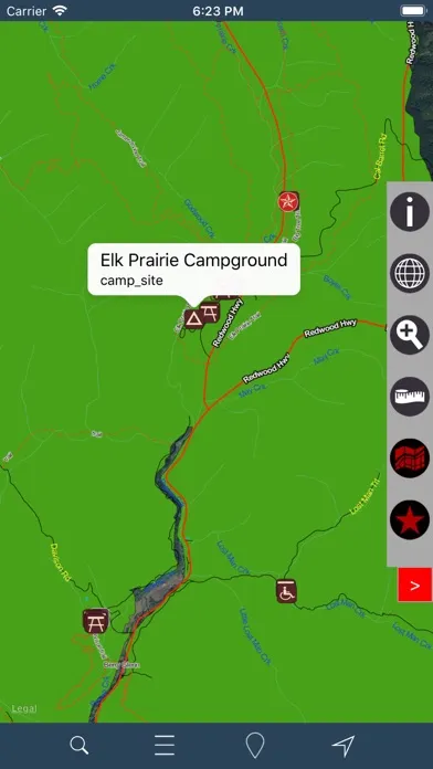 Redwood National Park – GPS Ekran Görüntüleri