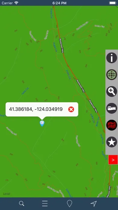 Redwood National Park – GPS Ekran Görüntüleri