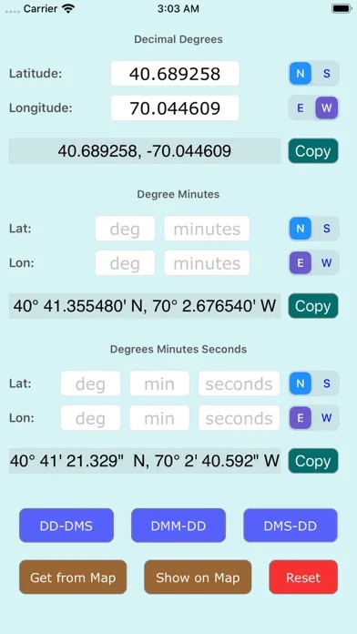 Coordinate Convertor Pro HD Screenshots