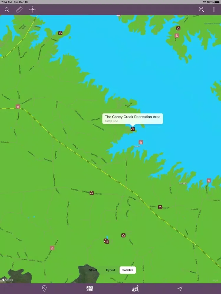ภาพหน้าจอของ Angelina National Forest – GPS iPad 