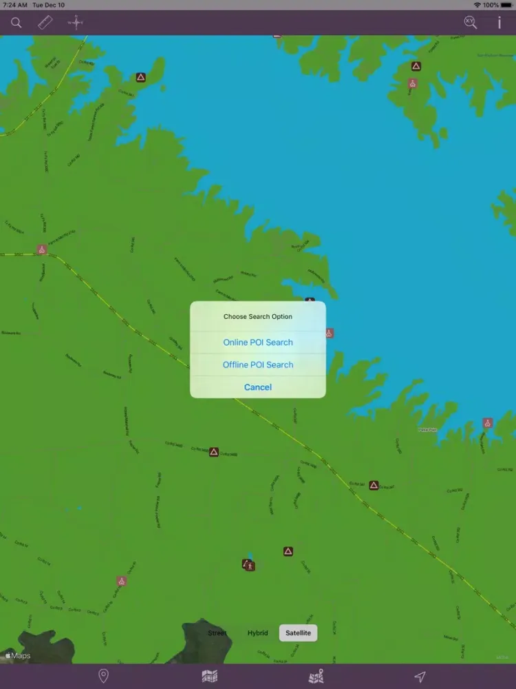 ภาพหน้าจอของ Angelina National Forest – GPS iPad 