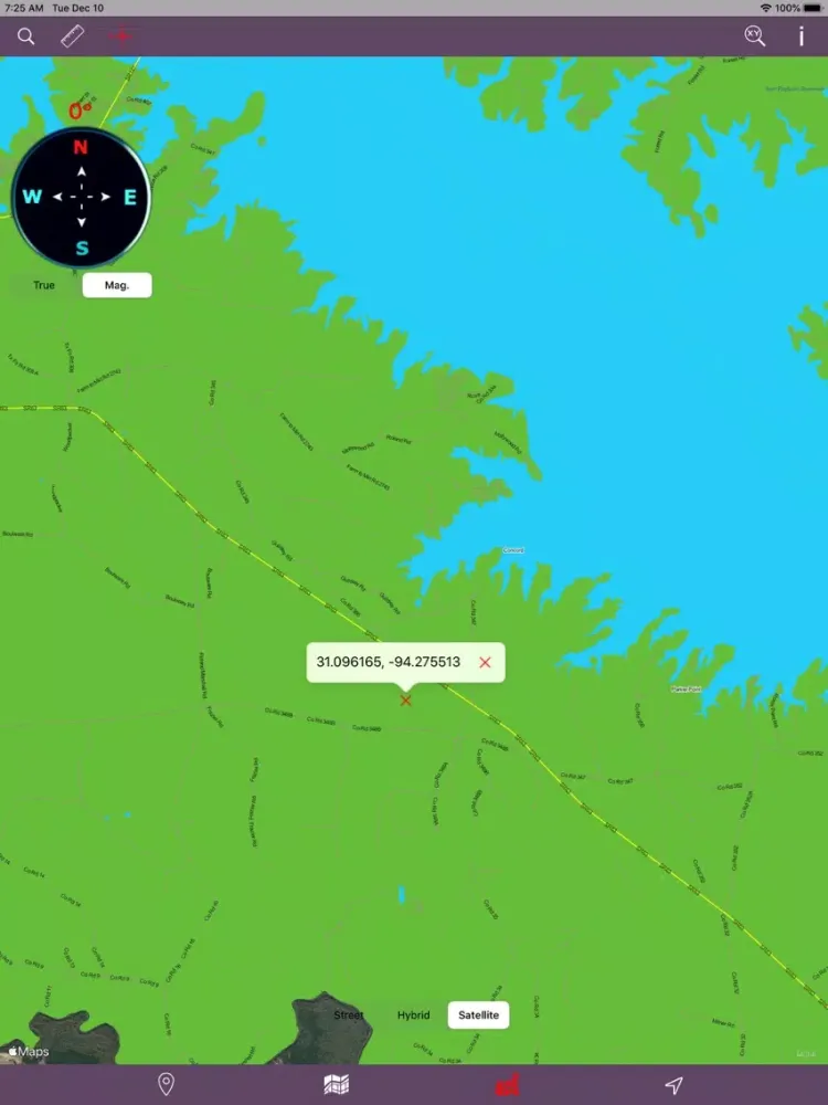 ภาพหน้าจอของ Angelina National Forest – GPS iPad 