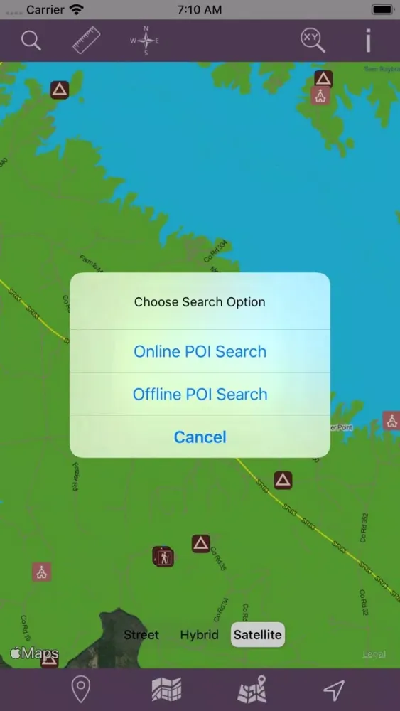 ภาพหน้าจอของ Angelina National Forest – GPS