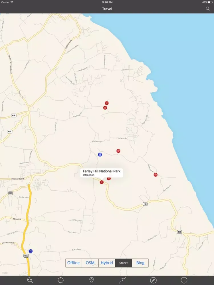 Tangkapan layar BARBADOS – GPS Travel Map Offline Navigator iPad 
