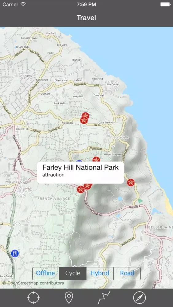 Tangkapan layar BARBADOS – GPS Travel Map Offline Navigator