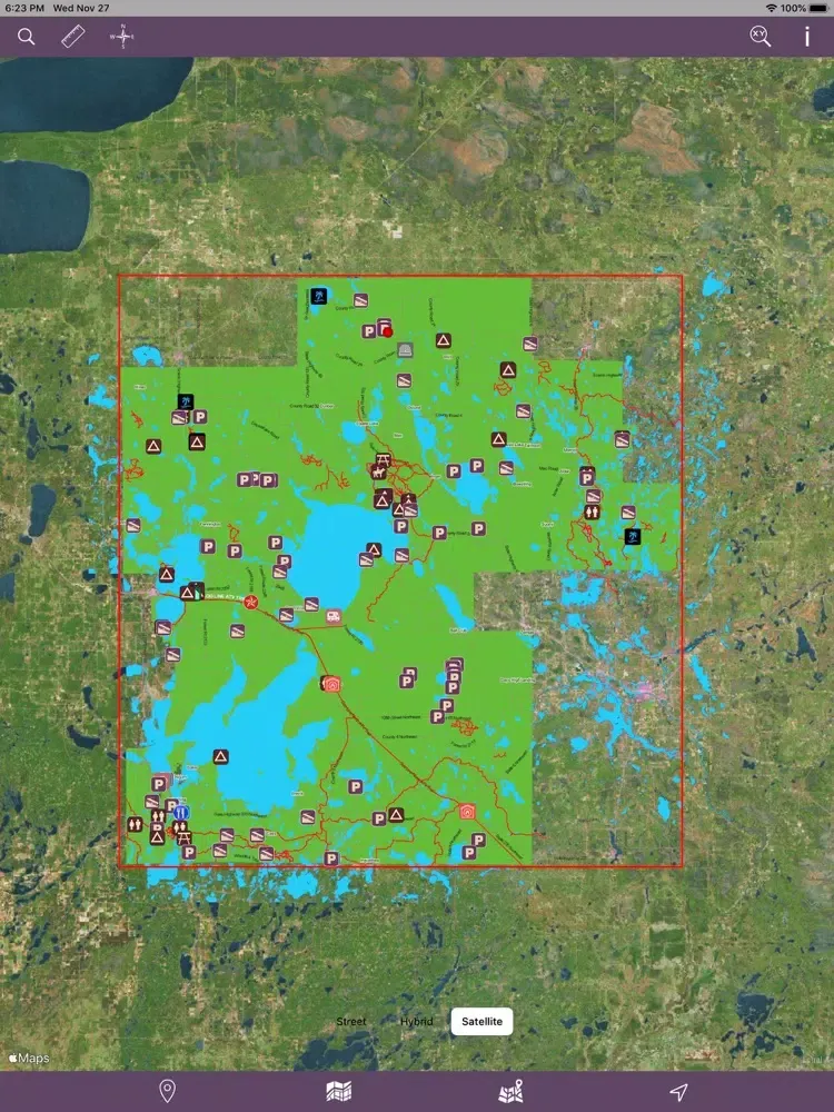 Chippewa National Forest – GPS iPad  Screenshots